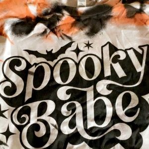 Spooky Babe tye dye tshirt